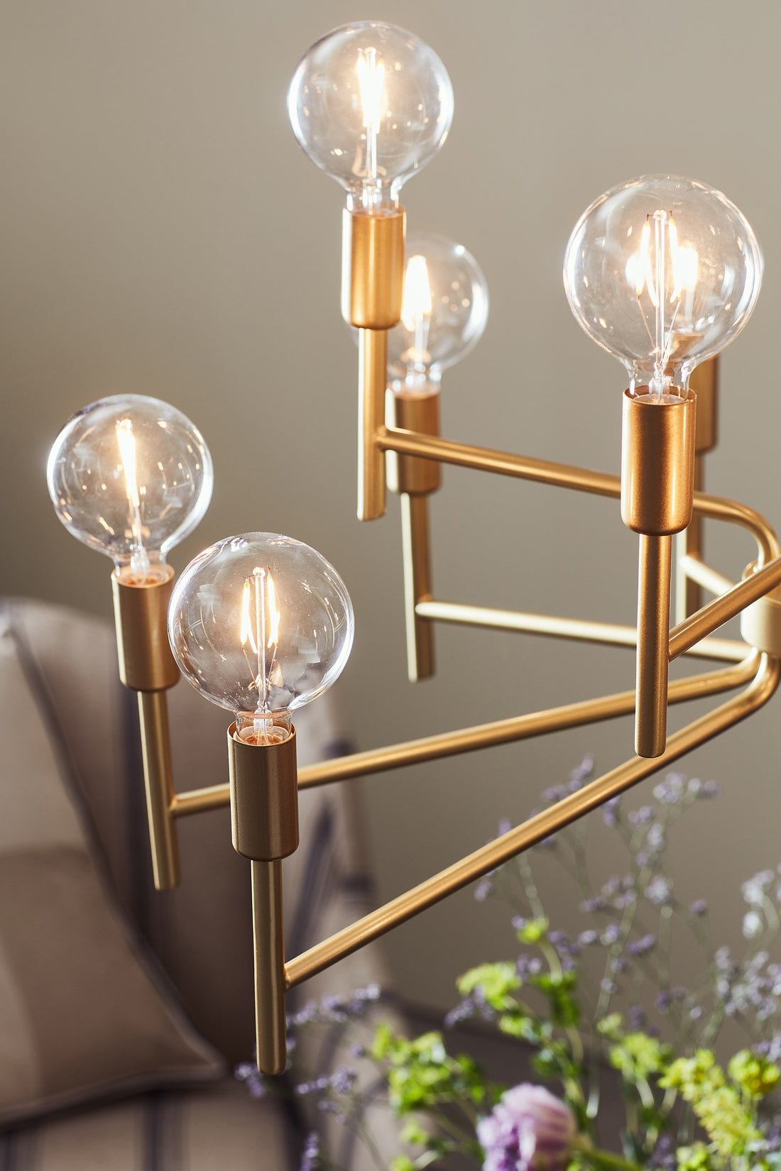 Lustre Regent 12 lumières doré