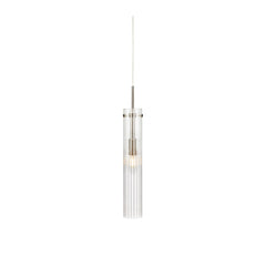 Suspension de fenêtre Tubo en acier et verre transparent