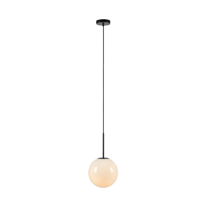 Suspension Dione en verre blanc et noir