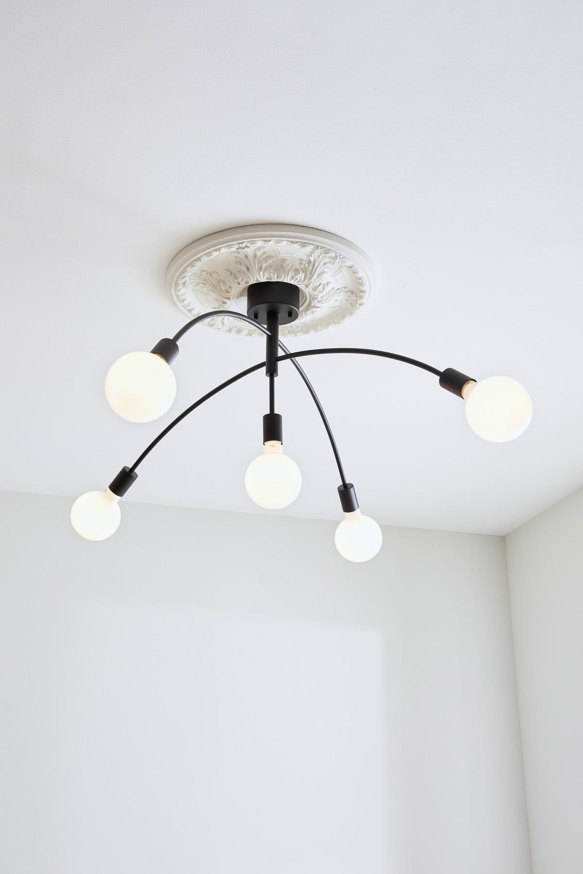 Plafonnier Crux 5 lumières noir