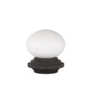 Lampe à poser Amfi en pin gris foncé et verre blanc