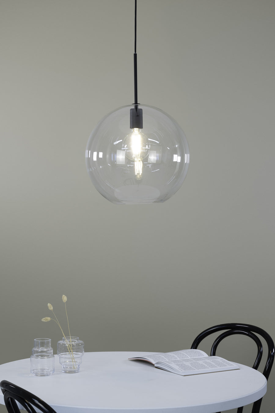 Suspension Patera en verre transparent