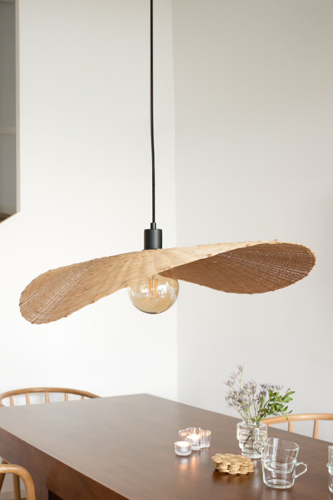 Suspension Rayo en bambou naturel