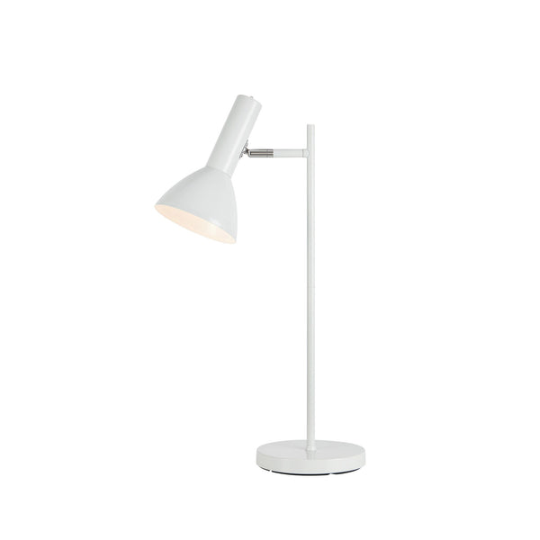 Lampe à poser Metro blanche brillante