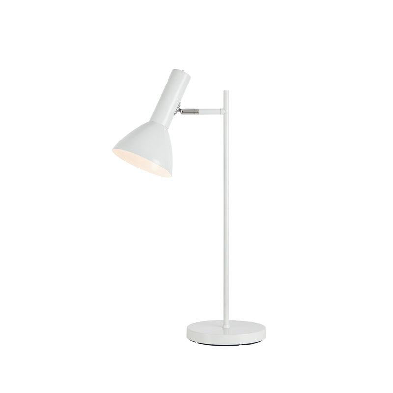 Lampe à poser Metro blanche brillante