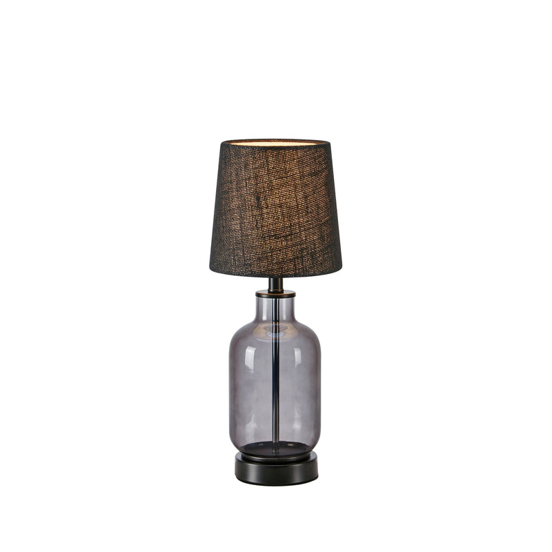 Lampe à poser Costero avec abat-jour en jute