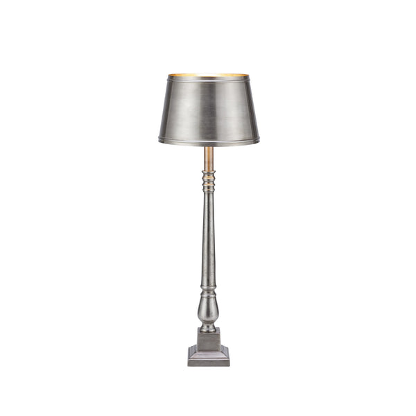 Lampe à poser Metallo argentée