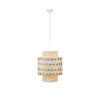 Suspension Ano en jute beige et nougat