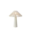Lampe à poser Favoro beige, abat-jour en coton
