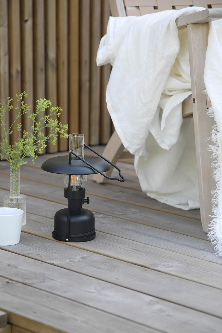 Lampe sans fil Fanos en verre IP44
