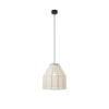 Suspension Aiko en lin beige et noir