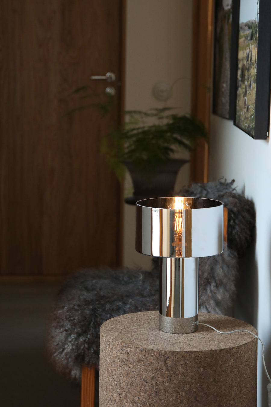 Lampe à poser Corin en verre