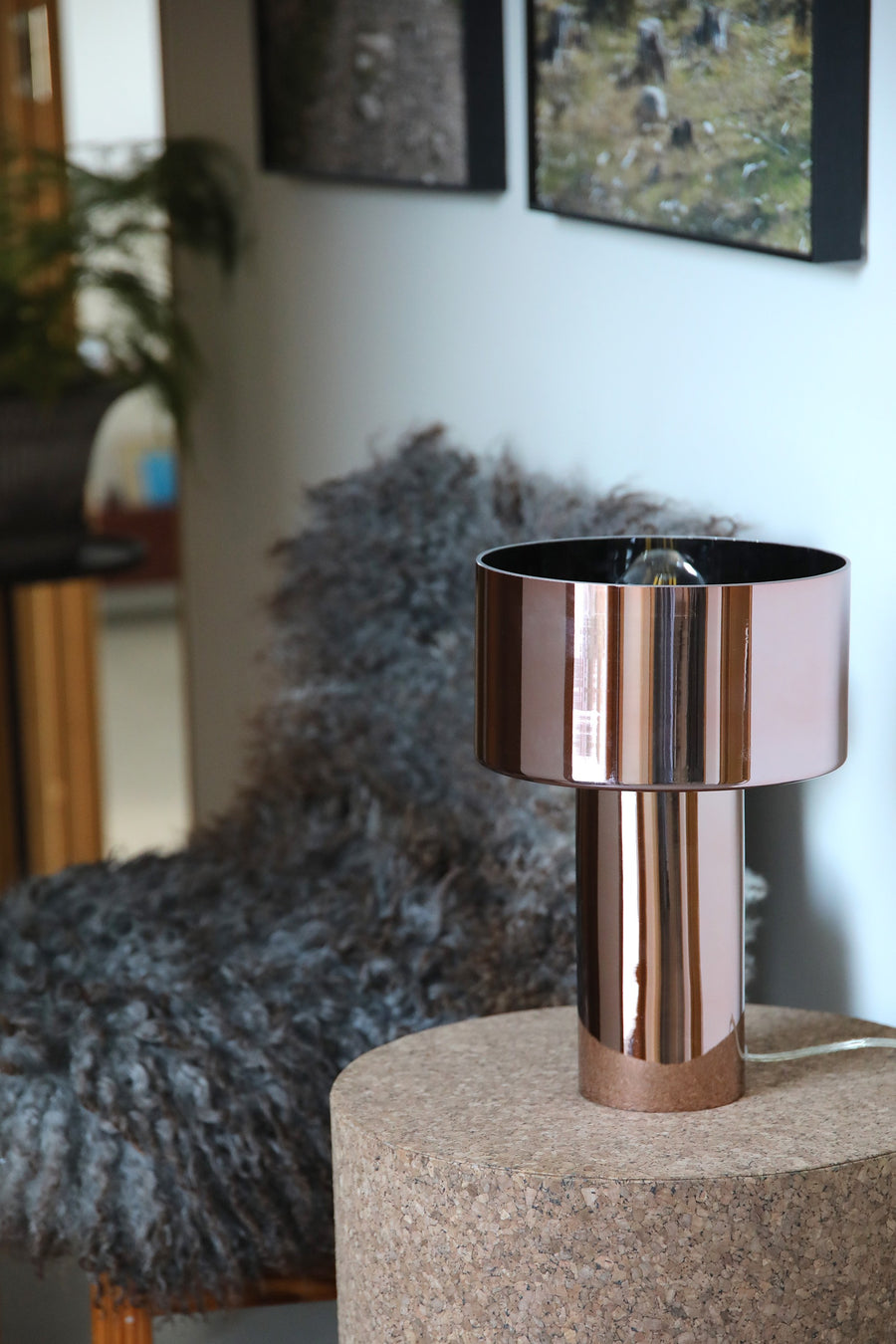 Lampe à poser Corin en verre