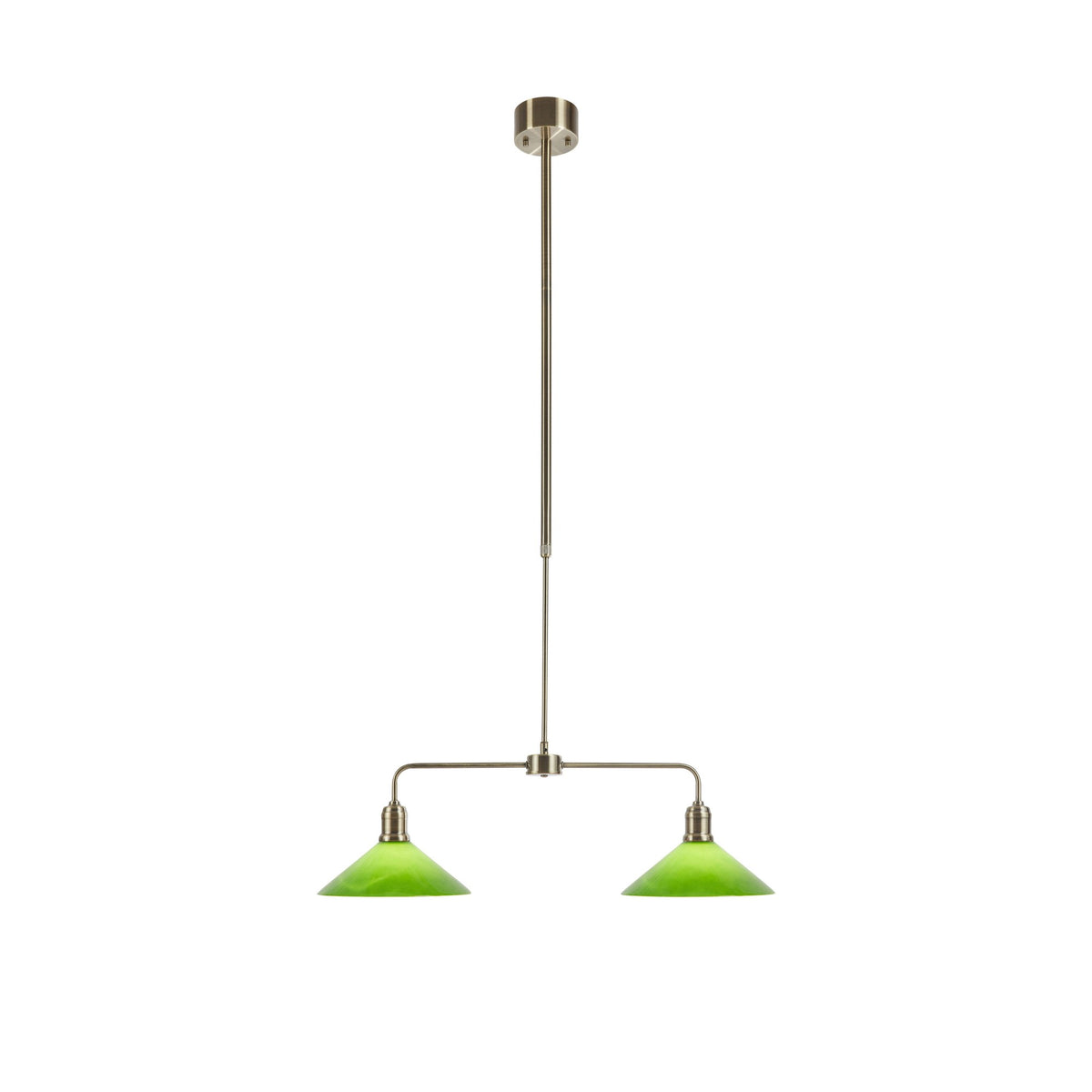 Suspension Vela 2 lumières en verre
