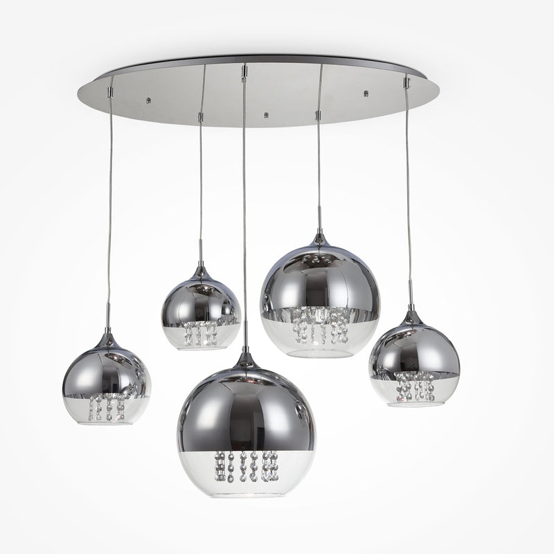 Fermi Suspension luminaire argenté