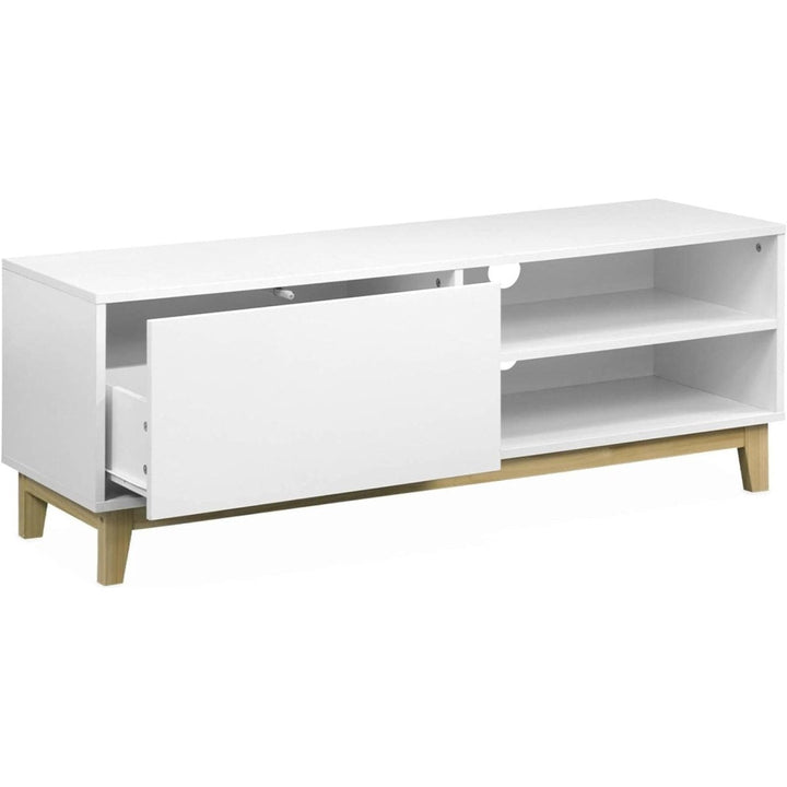 Meuble TV Blanc Scandinave | Nuit - Designix Meuble TV