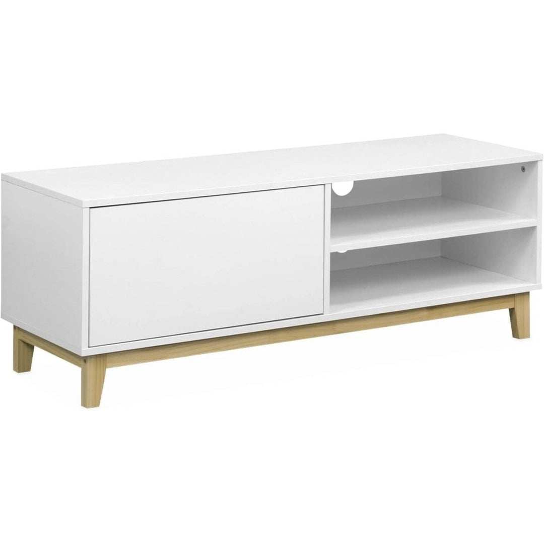Meuble TV Blanc Scandinave | Nuit - Designix Meuble TV
