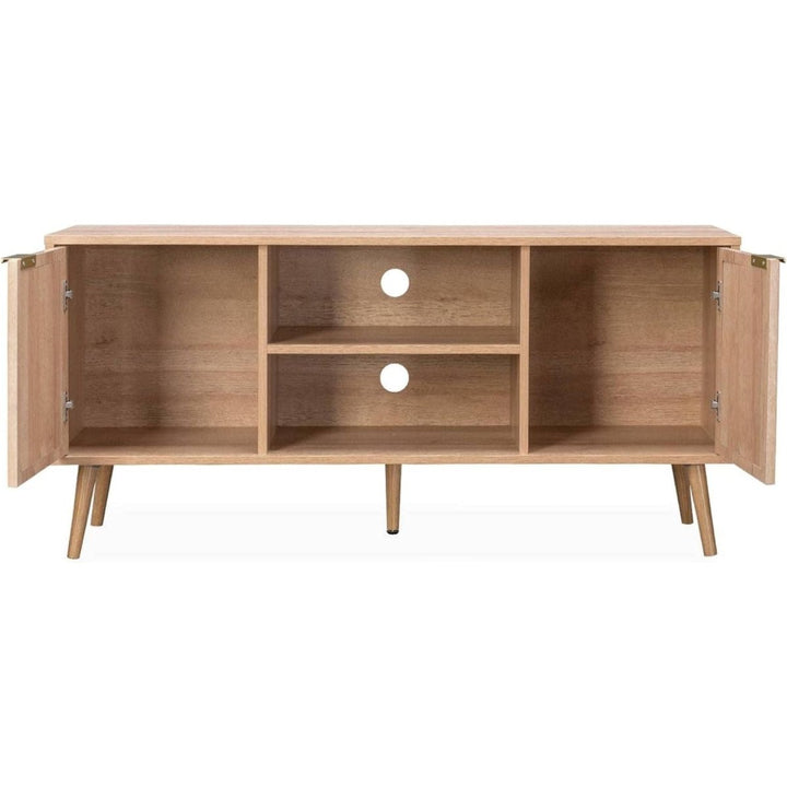 Meuble TV Bois Cannage | Quies - Designix Meuble TV