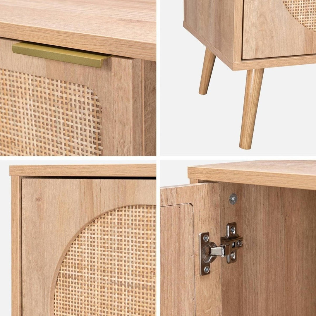 Meuble TV Bois Cannage | Quies - Designix Meuble TV
