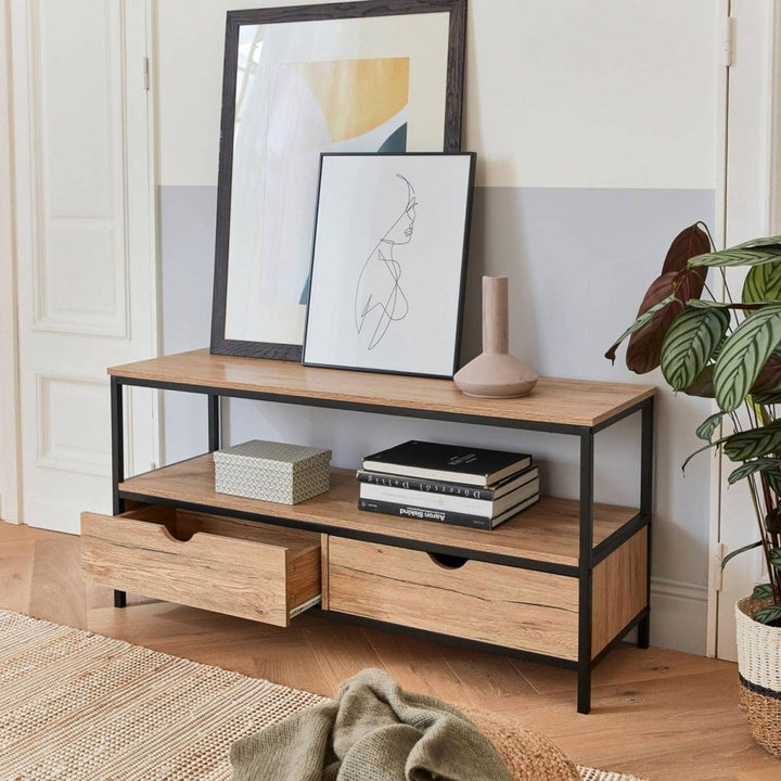 Meuble TV Bois Métal Loft | Vital - Designix Meuble TV