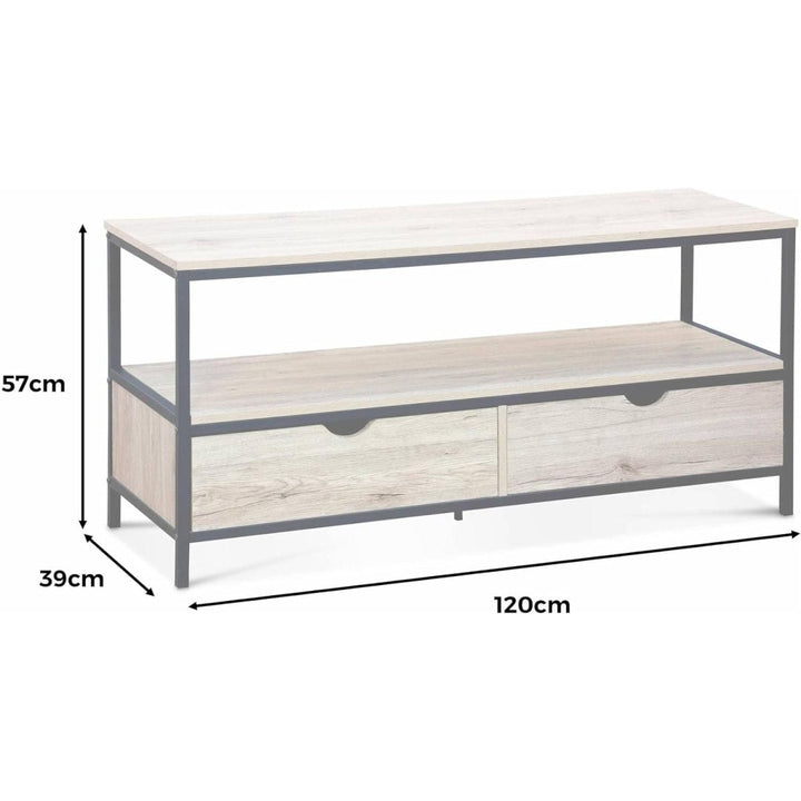 Meuble TV Bois Métal Loft | Vital - Designix Meuble TV