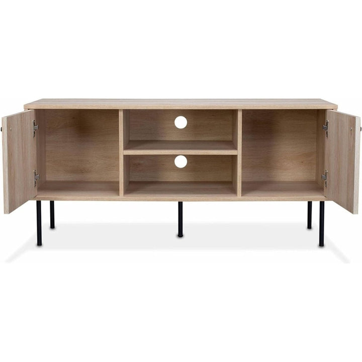Meuble TV Bois Rainuré | Quint - Designix Meuble TV