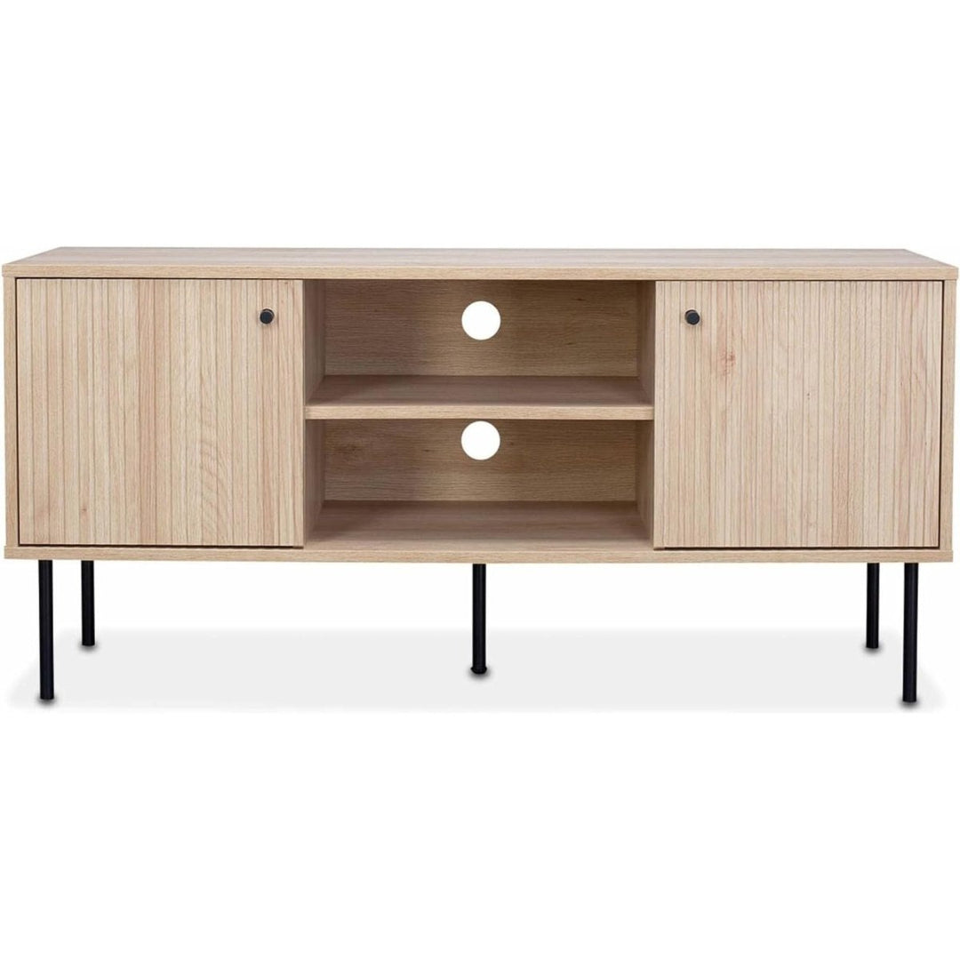 Meuble TV Bois Rainuré | Quint - Designix Meuble TV