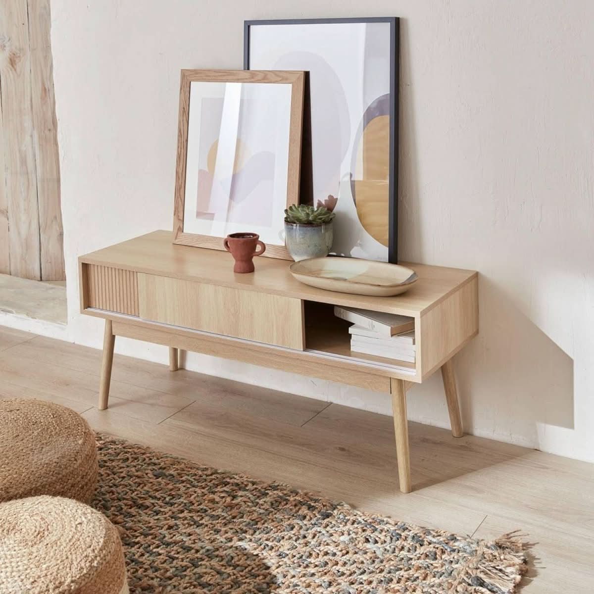 Meuble TV Bois Scandinave | Brio - Designix Meuble TV