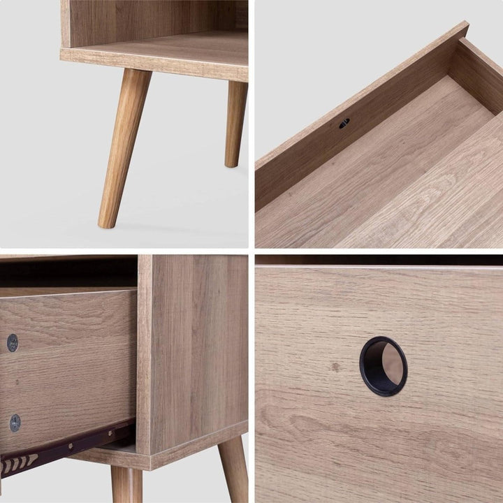 Meuble TV Bois Scandinave | Marbre - Designix Meuble TV
