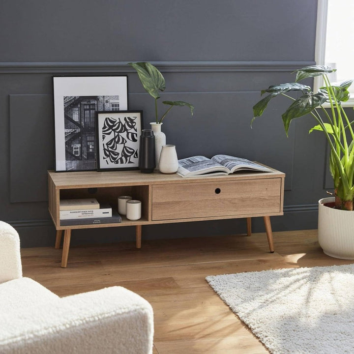 Meuble TV Bois Scandinave | Marbre - Designix Meuble TV