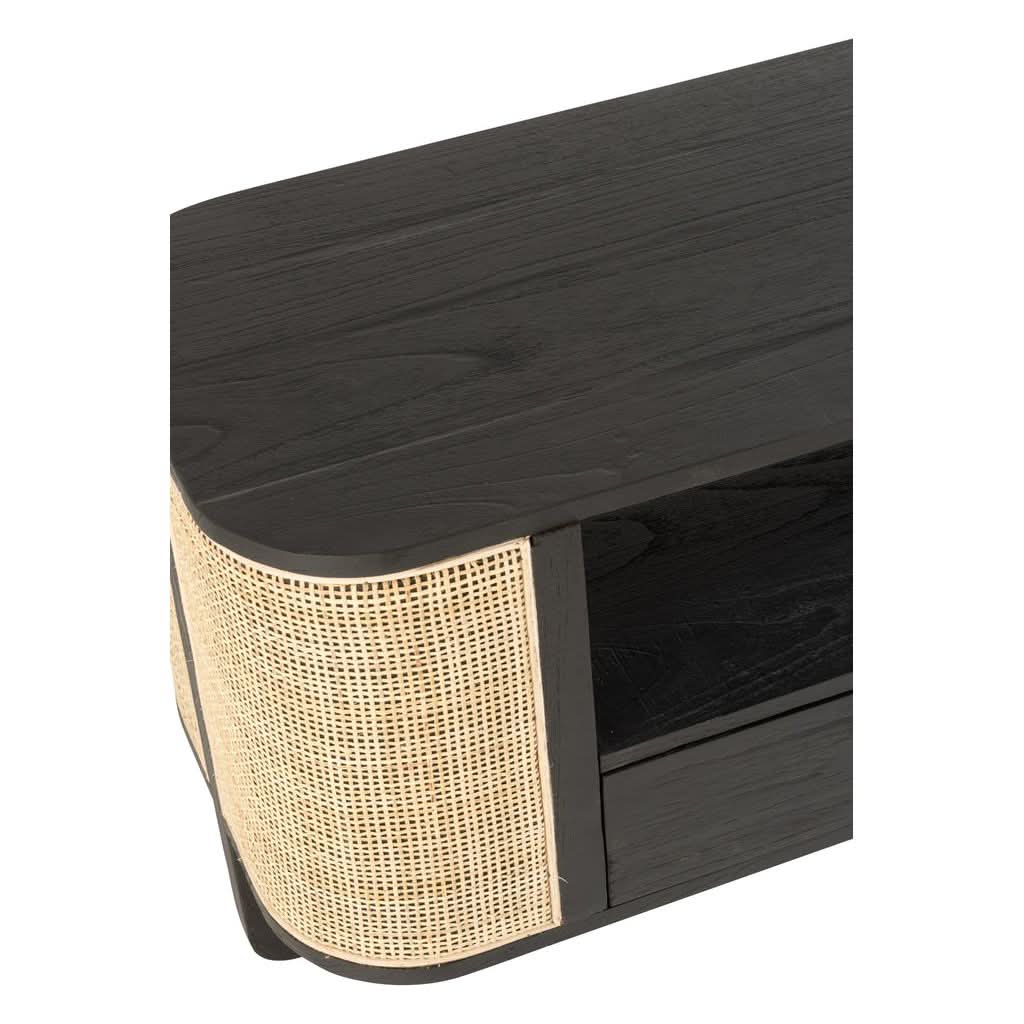 Meuble TV Noir en Bois Exotique - Designix