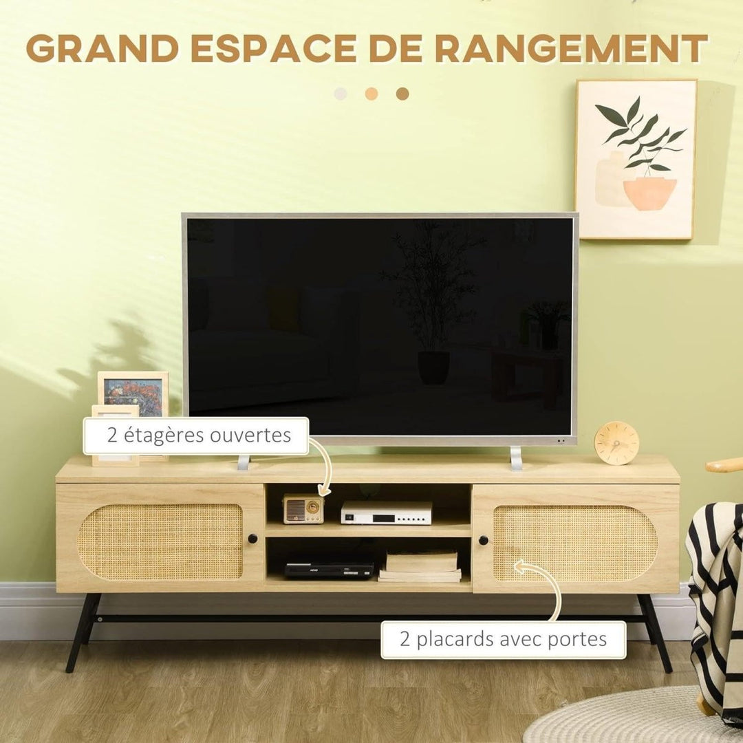 Meuble Tv Rotin Bohême | Accord - Designix Meuble TV