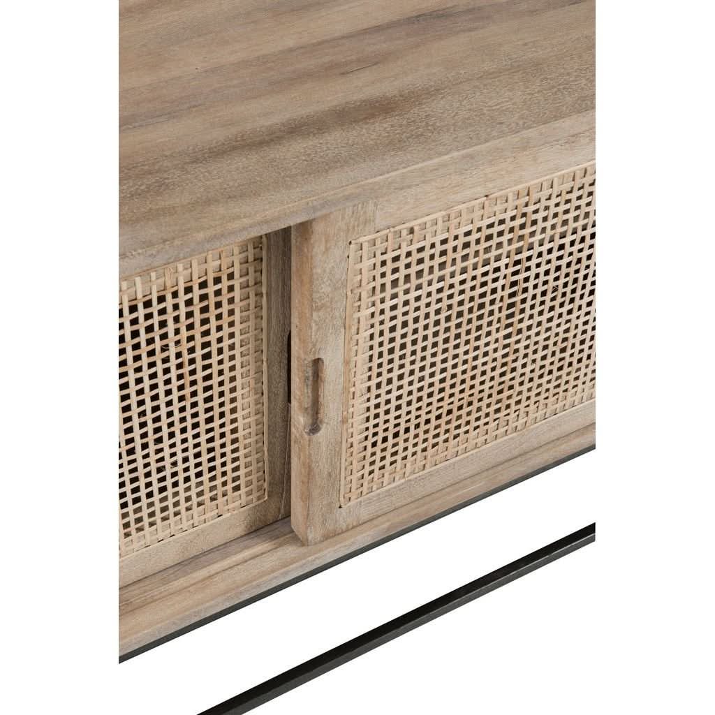 Meuble TV Rotin Bois Naturel - Designix