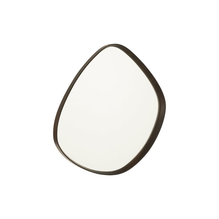 Miroir Abstrait Suspendu Marron Foncé - Designix