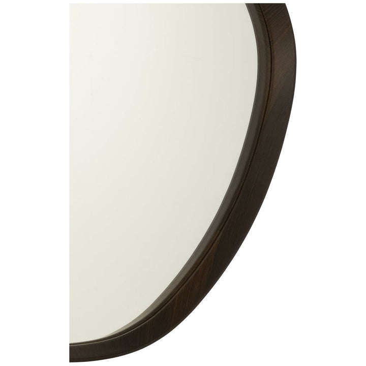 Miroir Abstrait Suspendu Marron Foncé - Designix