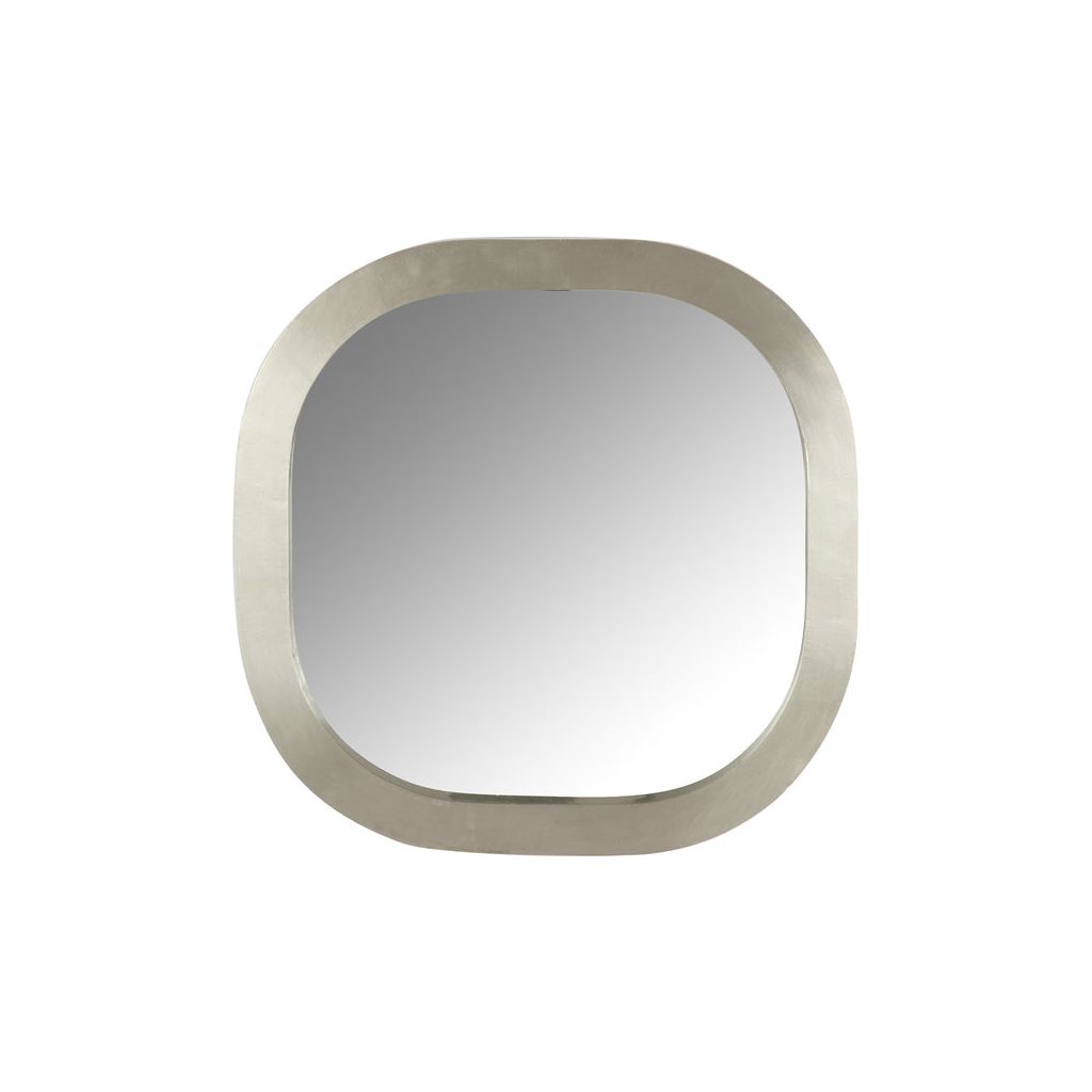 Miroir Bois Arrondi Argenté - Designix