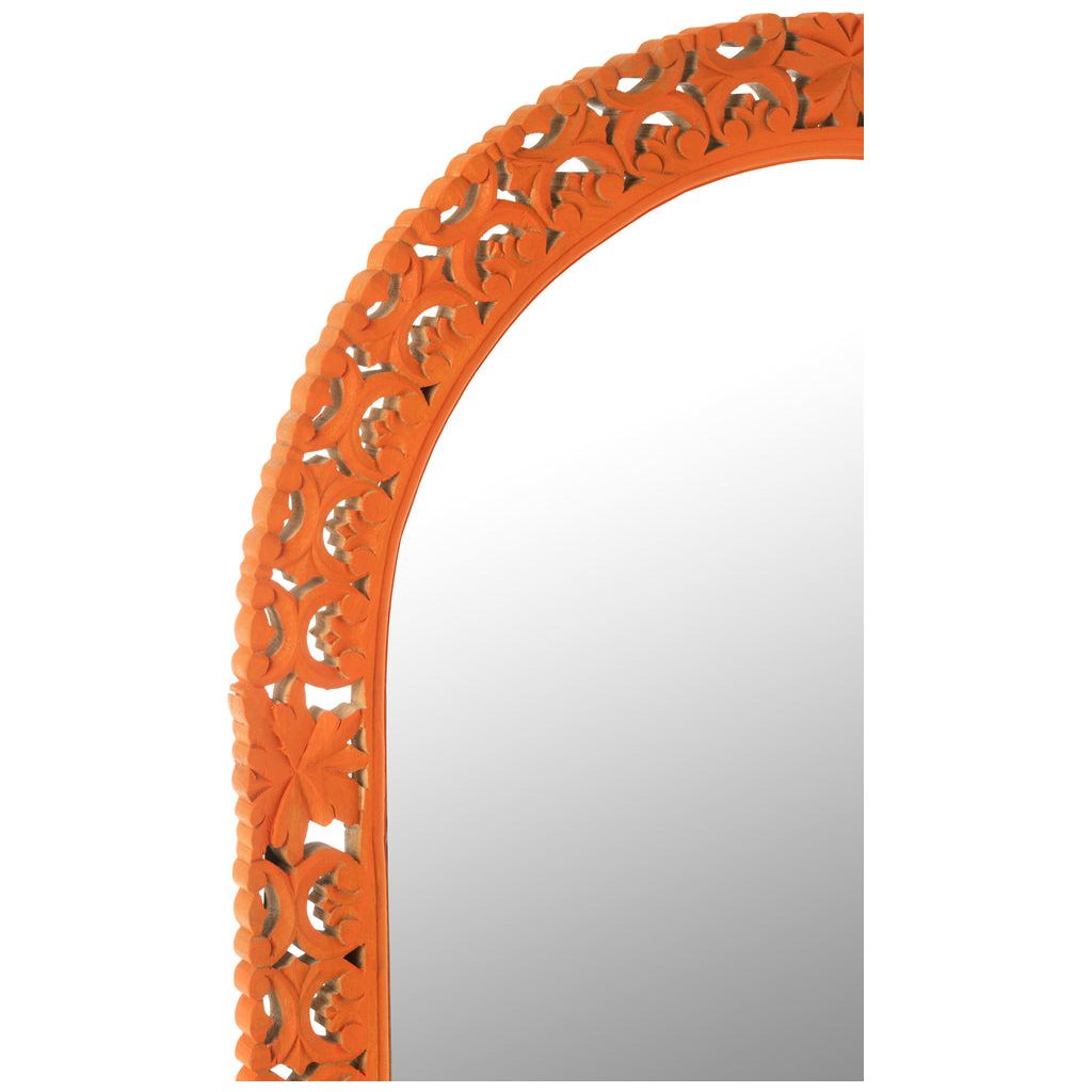 Miroir Bois Manguier Sculpté - Designix