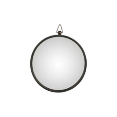Miroir Courbé Métal Noir