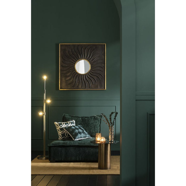 Miroir Doré en Bois de Manguier - Designix