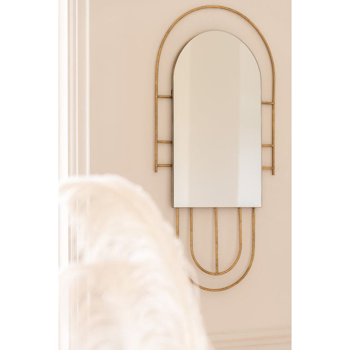Miroir Doré Métal Ines - Designix