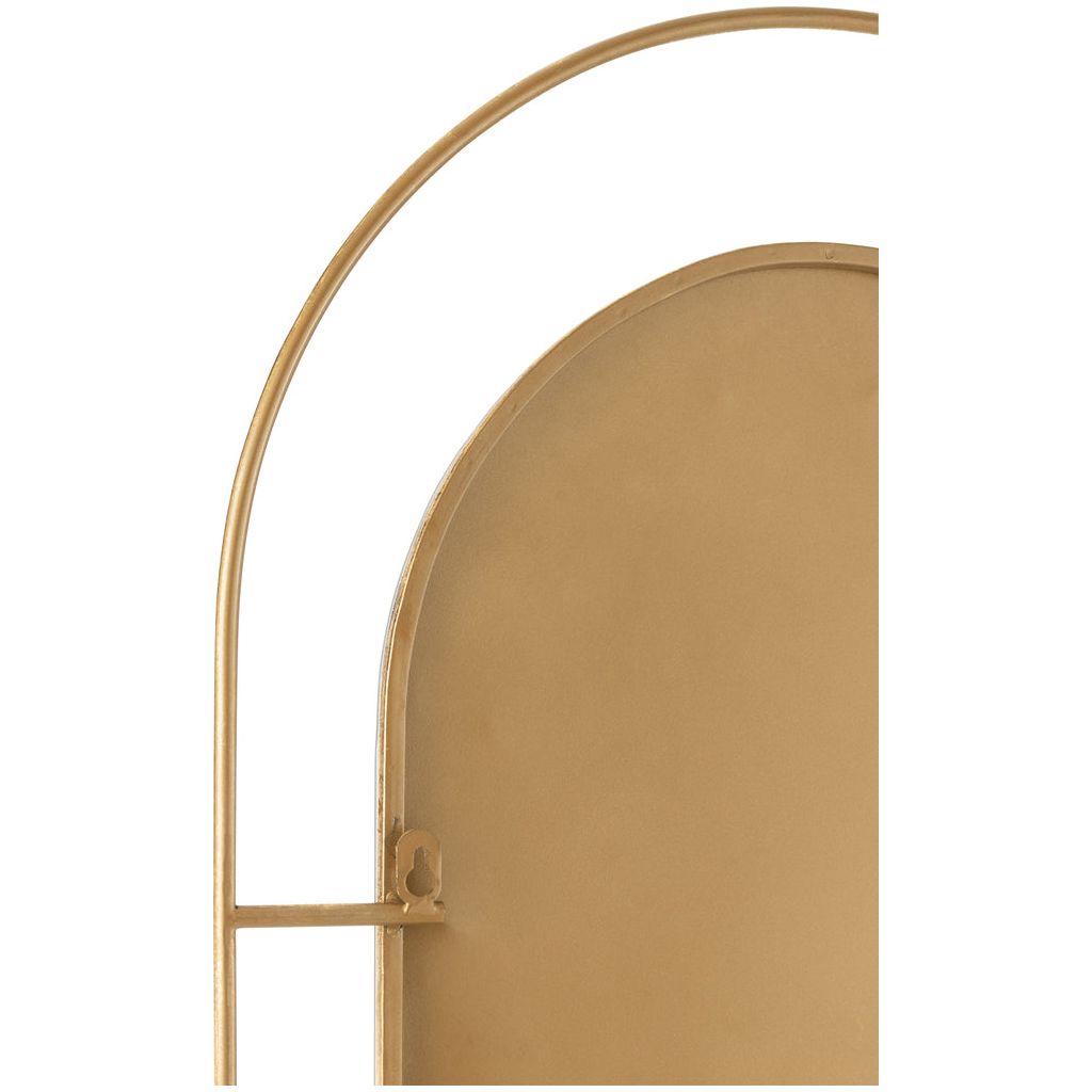 Miroir Doré Métal Ines - Designix