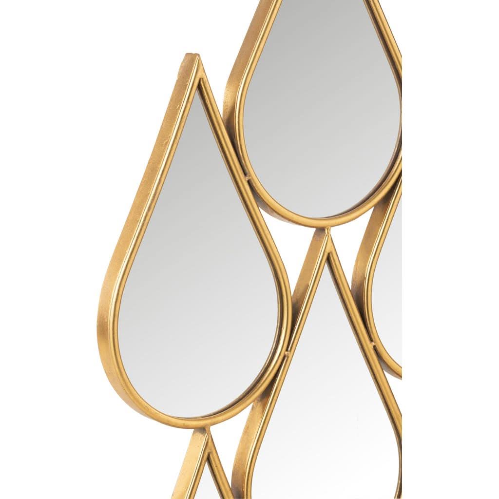 Miroir Gouttes Or MDF Verre - Designix