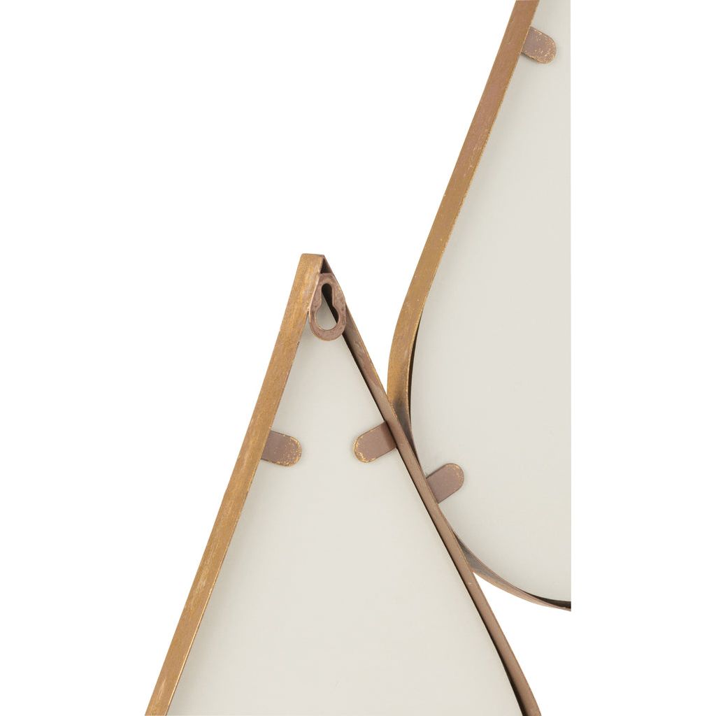 Miroir Gouttes Or MDF Verre - Designix