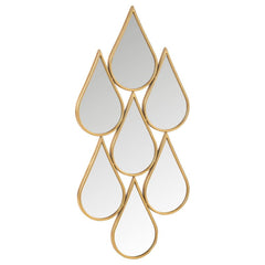 Miroir Gouttes Or MDF Verre