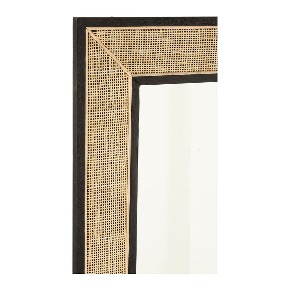 Miroir Grand Bois Exotique Noir - Designix
