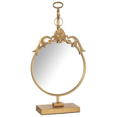 Miroir Métal Doré Rond