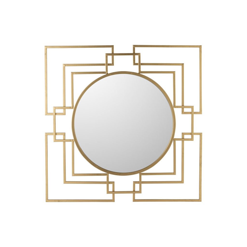 Miroir Métal Verre Or - Designix