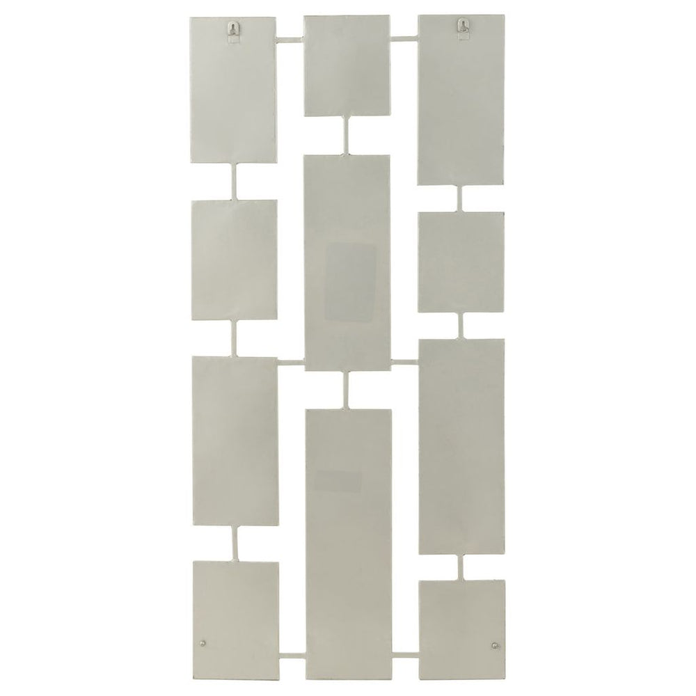 Miroir Métallique Argenté 11 Parties - Designix