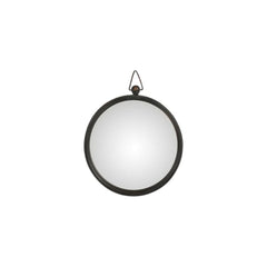 Miroir Métallique Noir Incurvé Petit