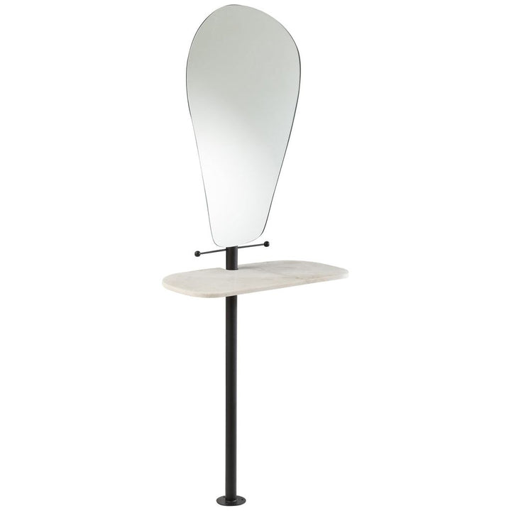Miroir Mur Marbre Fer Verre - Designix